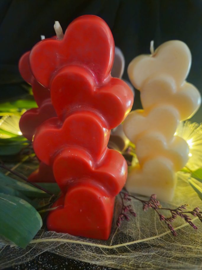 cœur , amour ,bougie ,cire ,merveille ,création,