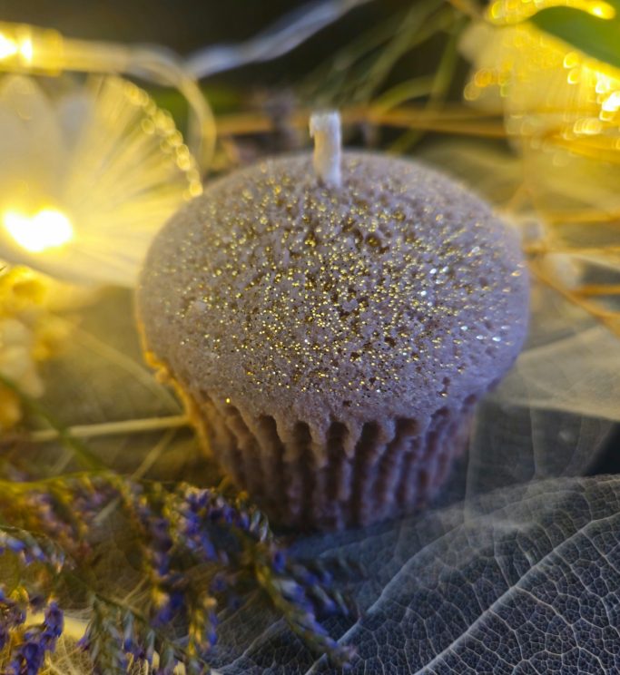 muffin , cire ,bougie ,idée cadeaux ,bougie artisanal